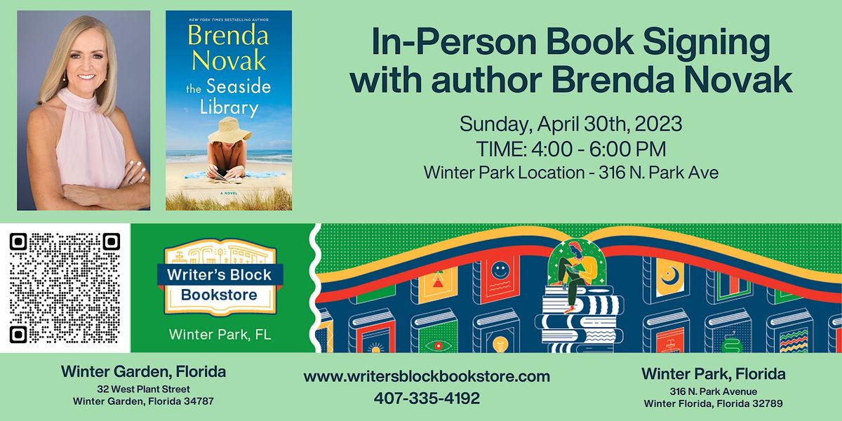 In-Person Book Signing with Brenda Novak