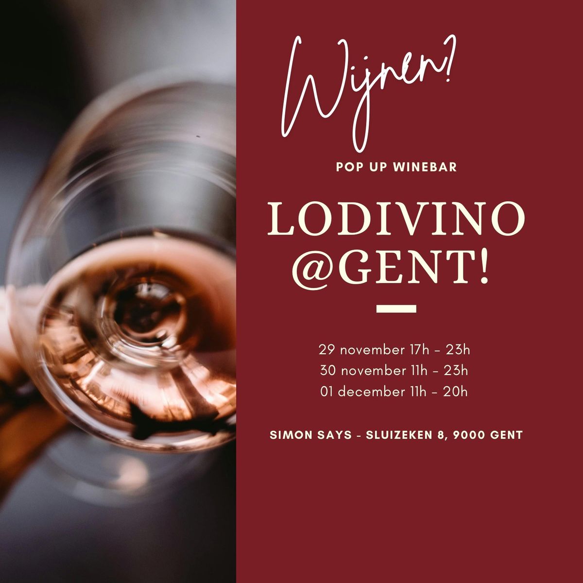 Pop-up winebar LODIVINO