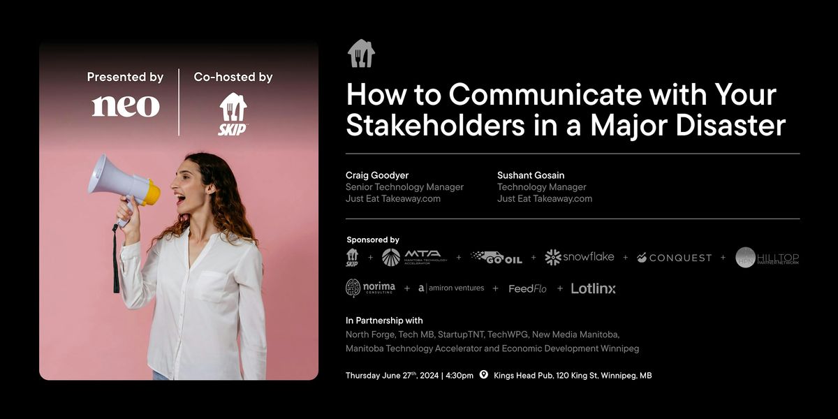 How to Communicate with your Stakeholders in a Major Disaster
