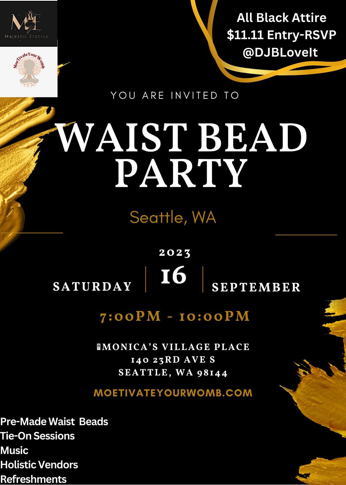 Waist Bead Party (Seattle, WA)
