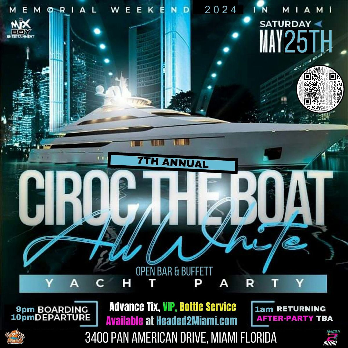 CIROC THE BOAT 2024 (7th Annual All-White Yacht Party)