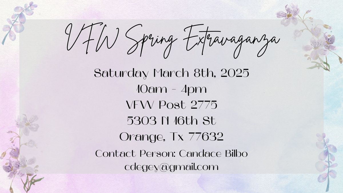 VFW Spring Extravaganza Vendors Market