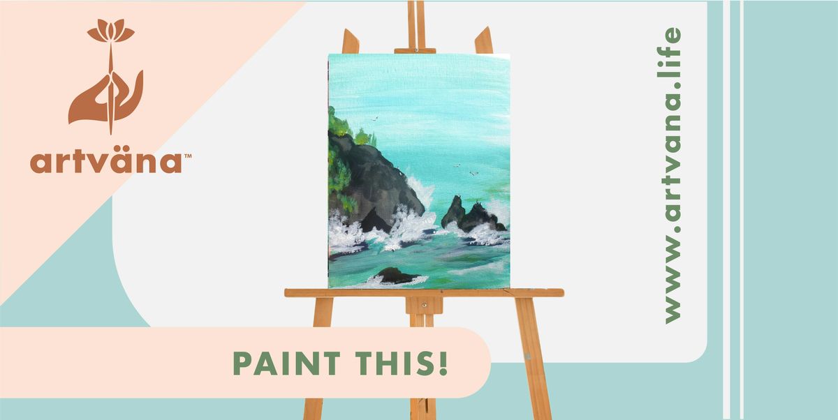 Artvana Sip and Paint night\/art class at Ocean5 in Gig Harbor!