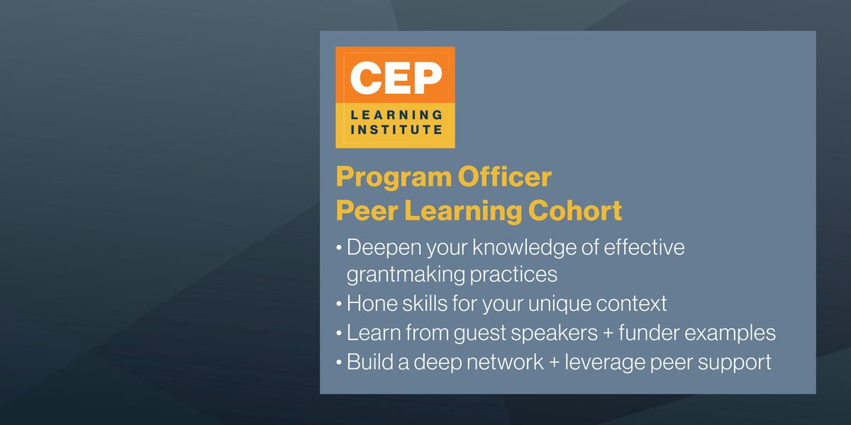 2025 Program Officer Peer Learning Cohort