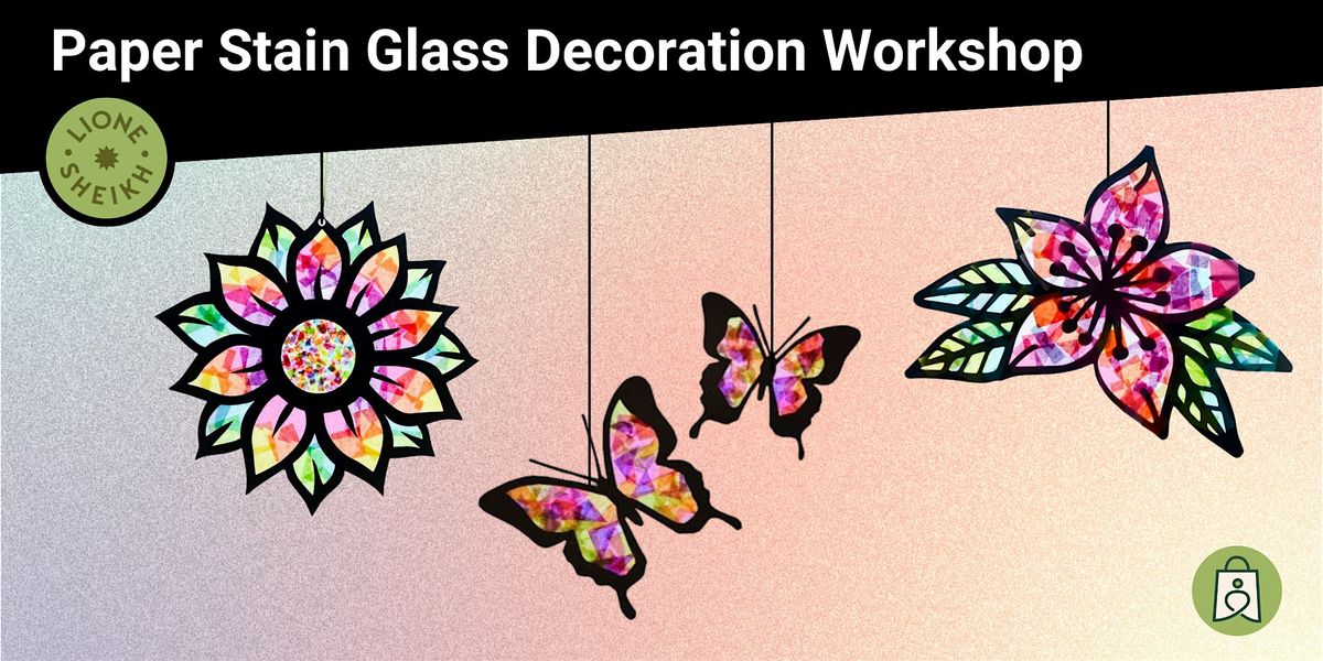 Paper Window Idea Design Make Your Own Stained Glass Paper Window Decoration, The Community Shop ...