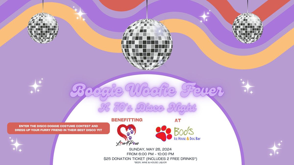 BOOGIE WOOFIE FEVER - A 70's Disco Night for the Dogs!