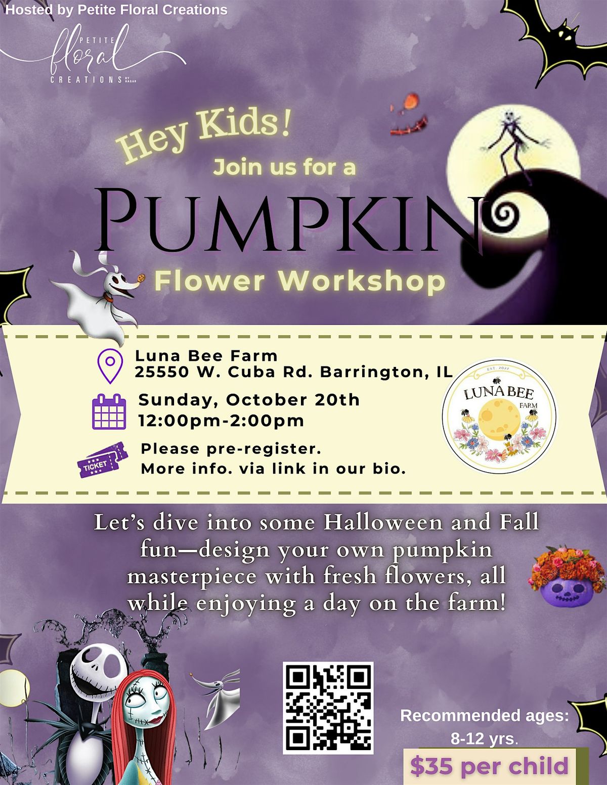 Pumpkins & Flowers Halloween Workshop