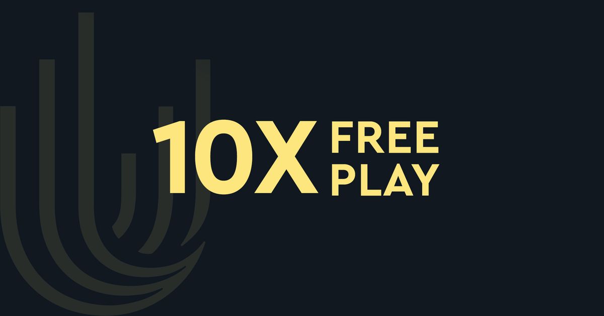 10x Free Play Multiplier