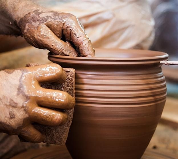 Pottery wheel throwing practice-no instructor