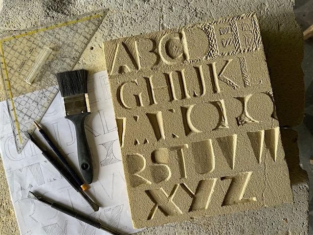 ATELIER+ -  Letters in mergel met De Letterkapperij