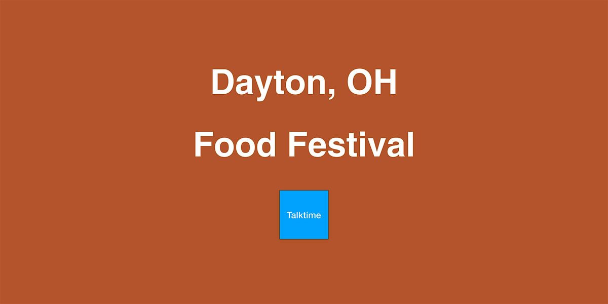 Food Festival - Dayton