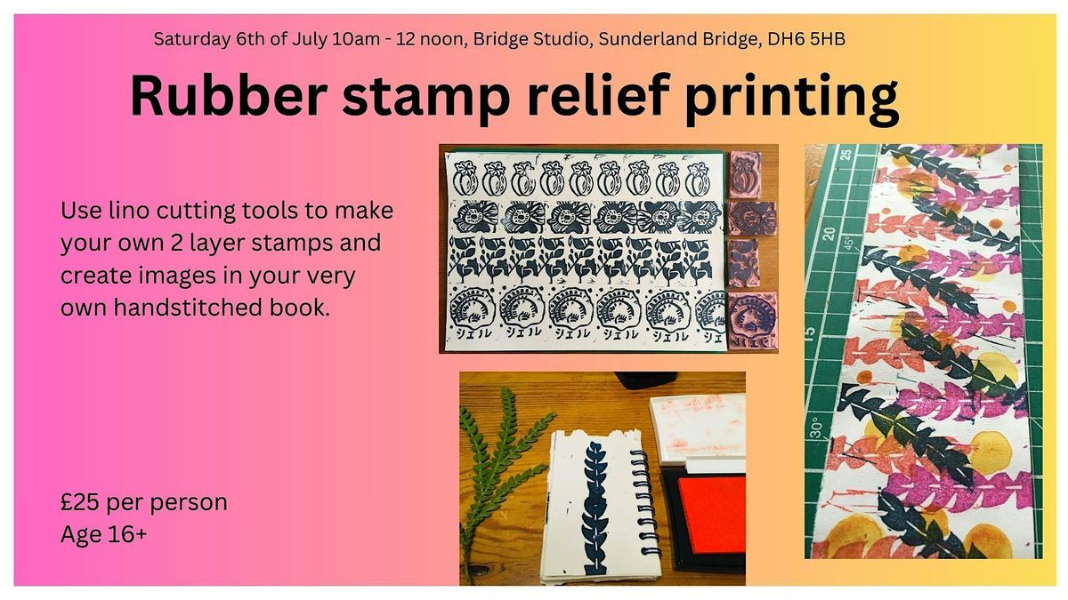 Create your own hand carved stamps with Kath Bell at Bridge Studio workshop