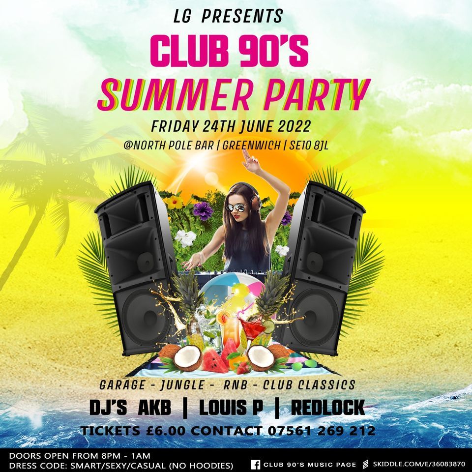 CLUB 90's (Summer Party) Garage\/\/Jungle\/\/Club Classics\/\/ RnB