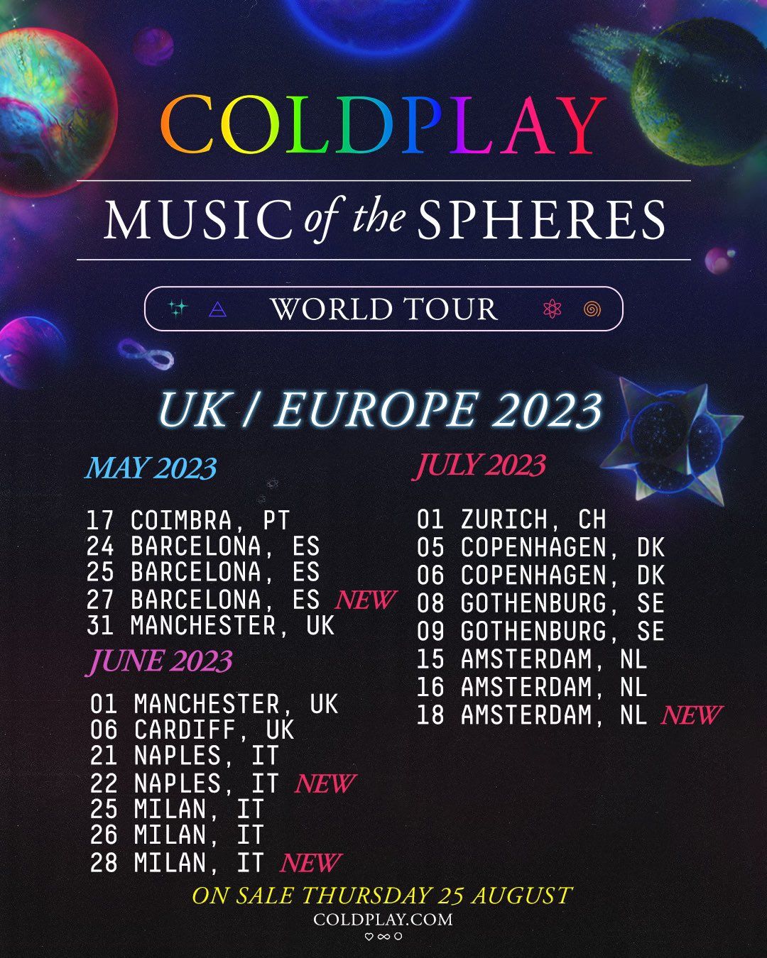 Coldplay London Tickets