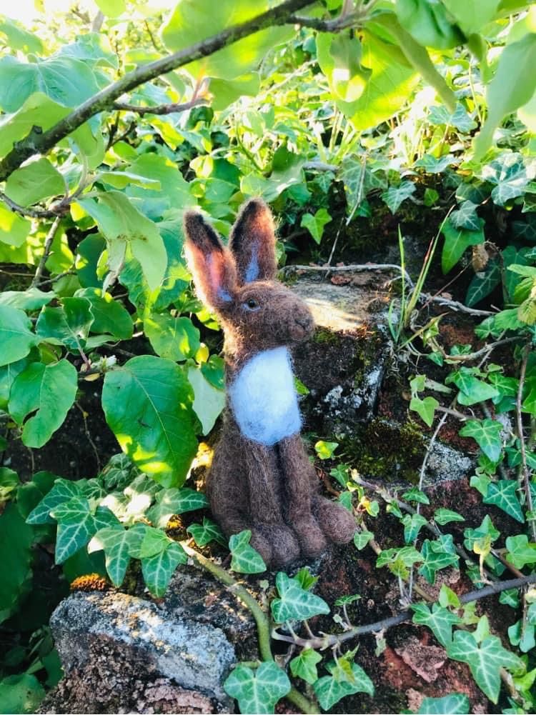 Needle Felted Brown Hare workshop - Sakura Studio Gallery 