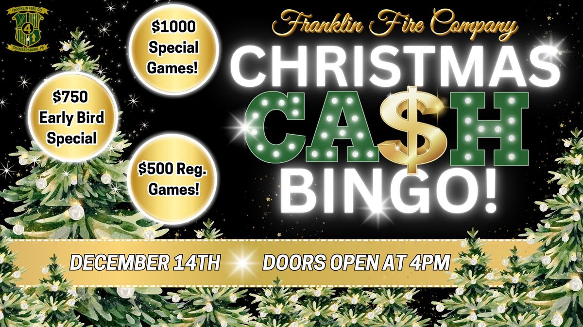 Christmas Ca$h Bingo! 