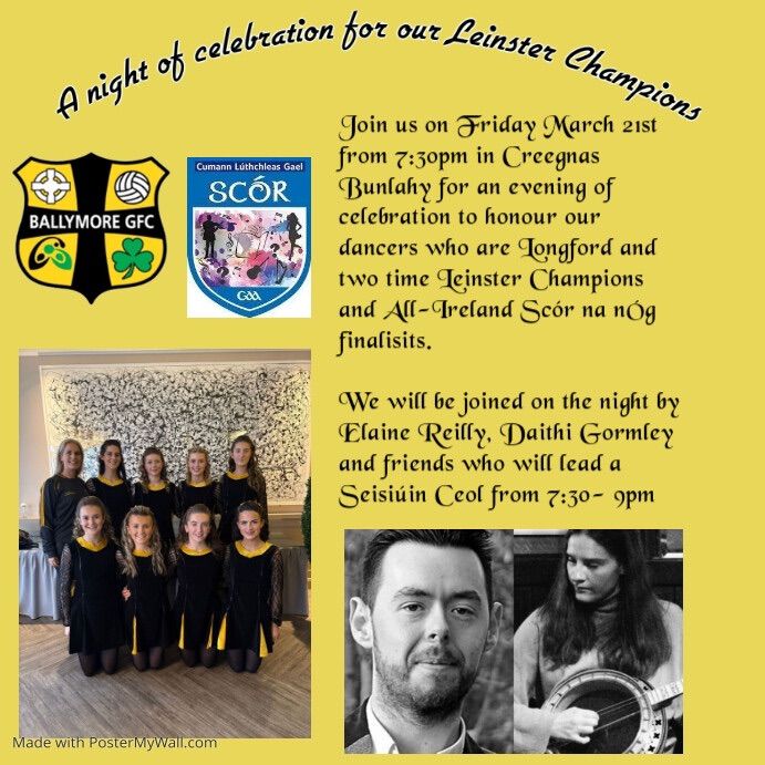 A night of celebration for our Leinster Champions 