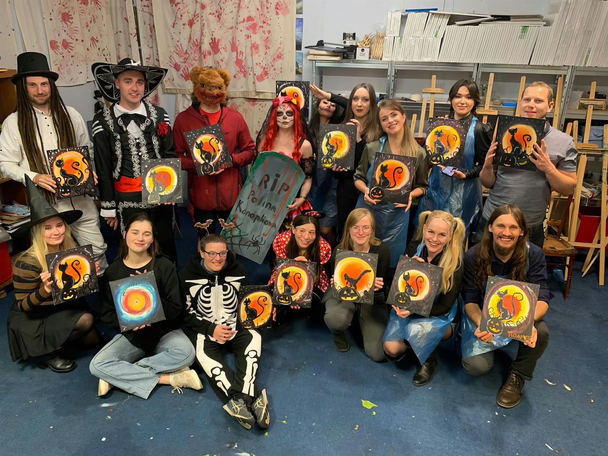 halloween art party