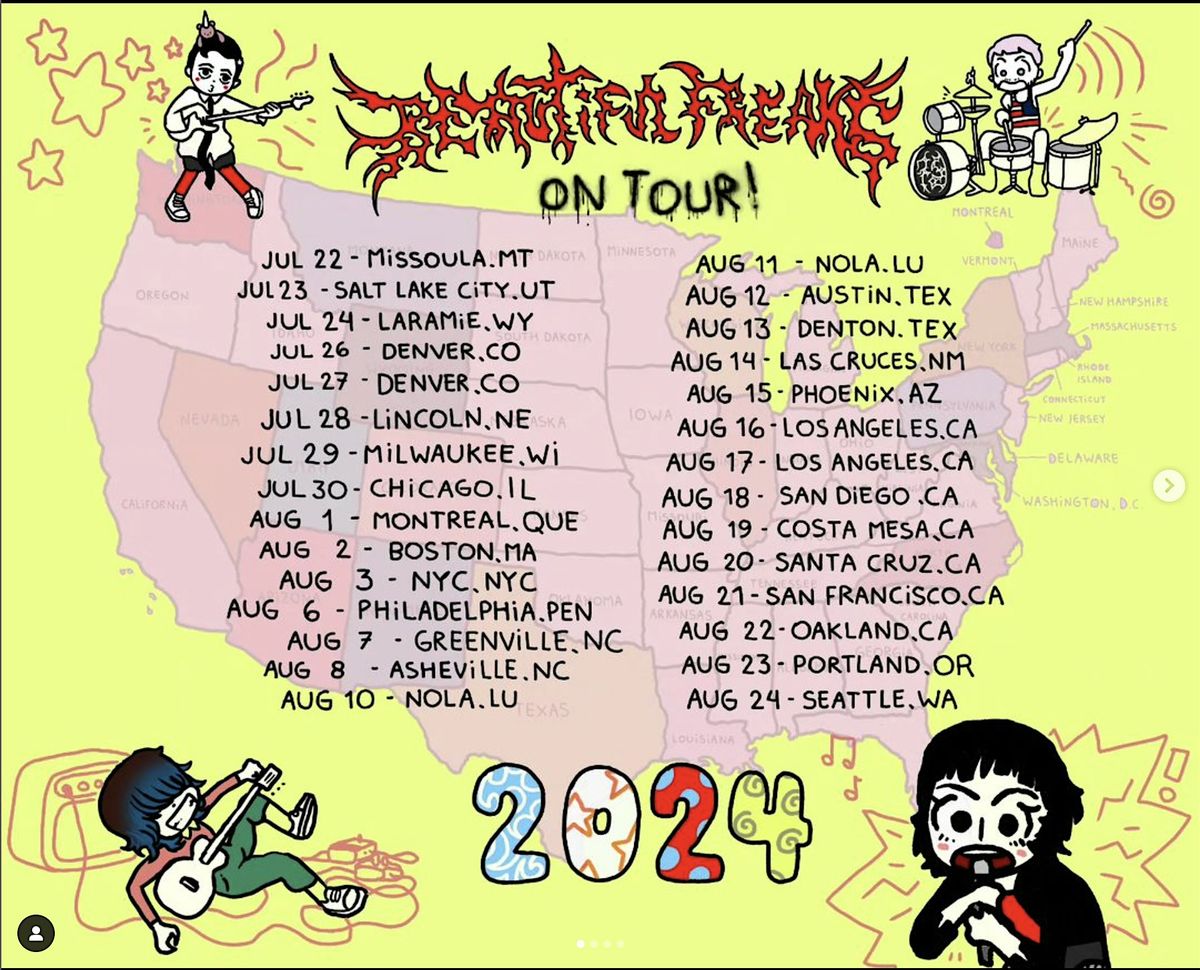 Beautiful Freaks! On Tour (SEA)! w\/ Lavender Scare & Social Dissonance!