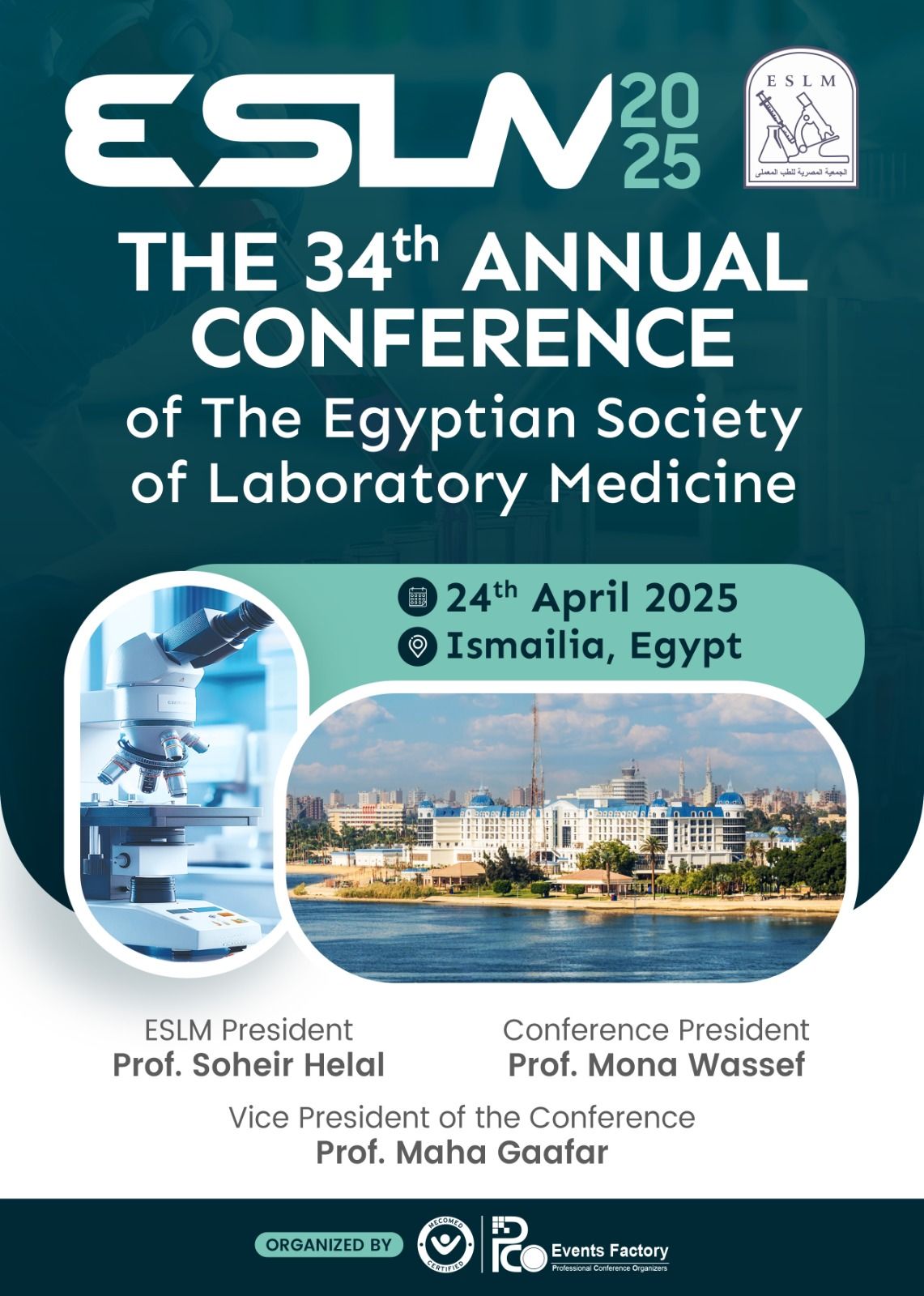  The 34th Annual Conference of the Egyptian Society of Laboratory Medicine (ESLM)..