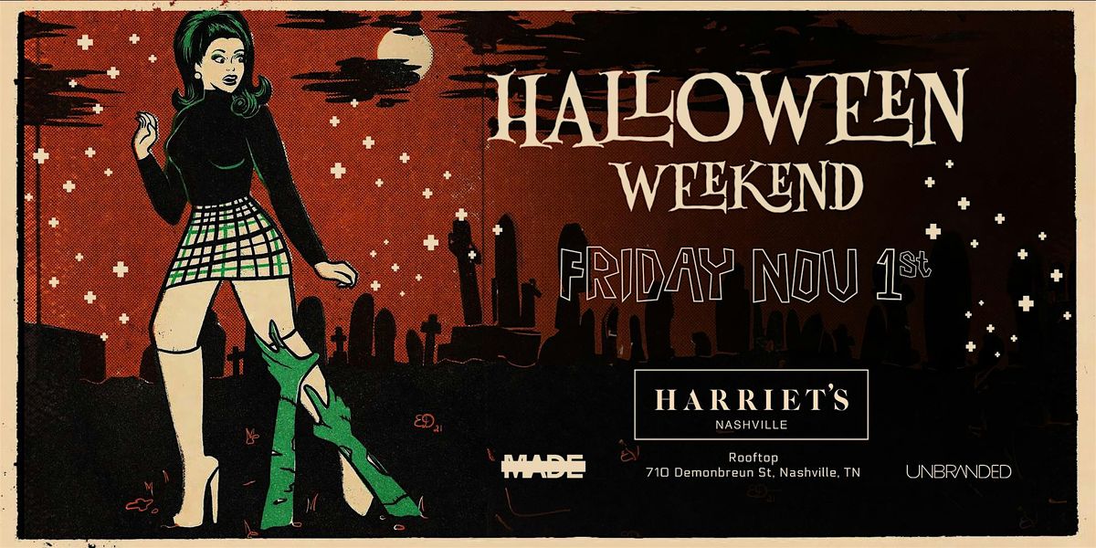 Harriet's Rooftop Nashville Halloween Weekend Party