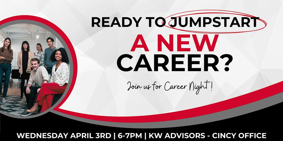 Thinking about a Career In Real Estate? Join us!