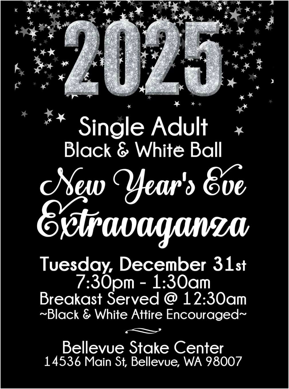 SA Black & White Ball 'New Year's Eve Extravaganza'