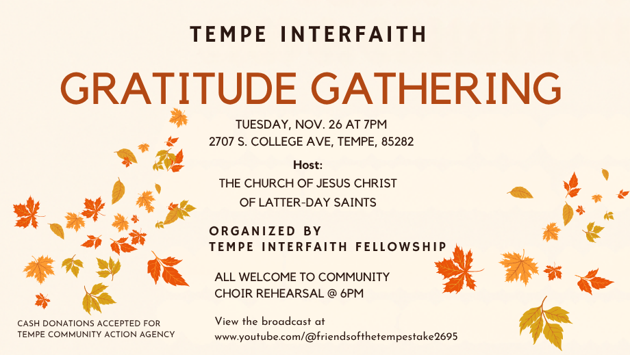 Tempe Interfaith Gratitude Gathering