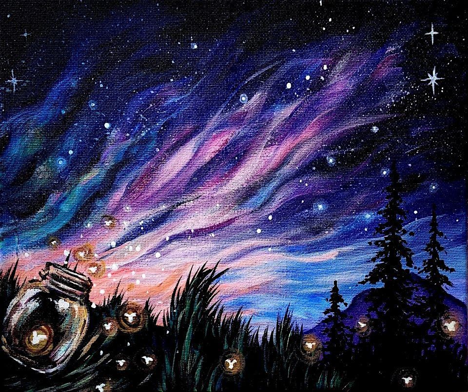 Galaxies & Fireflies, a PAINT & SIP EVENTS with Lisa