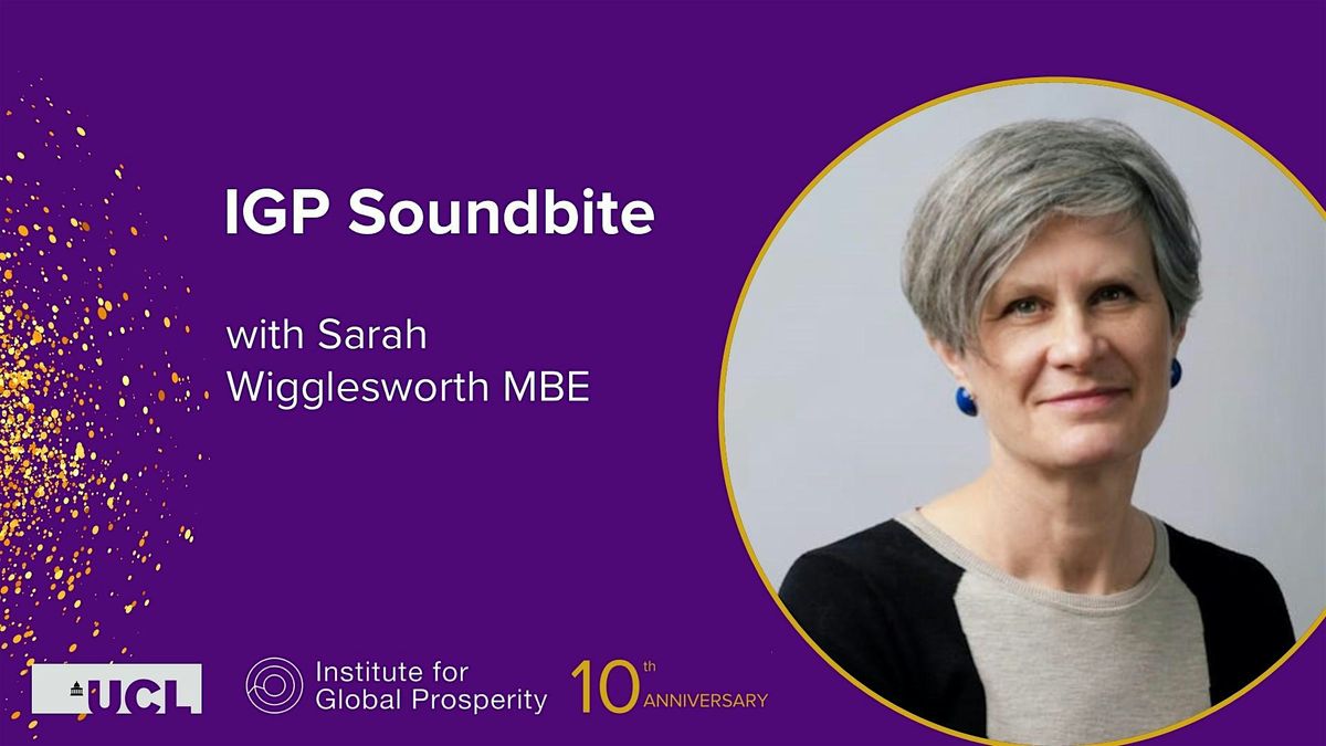 Soundbite with Sarah Wigglesworth MBE