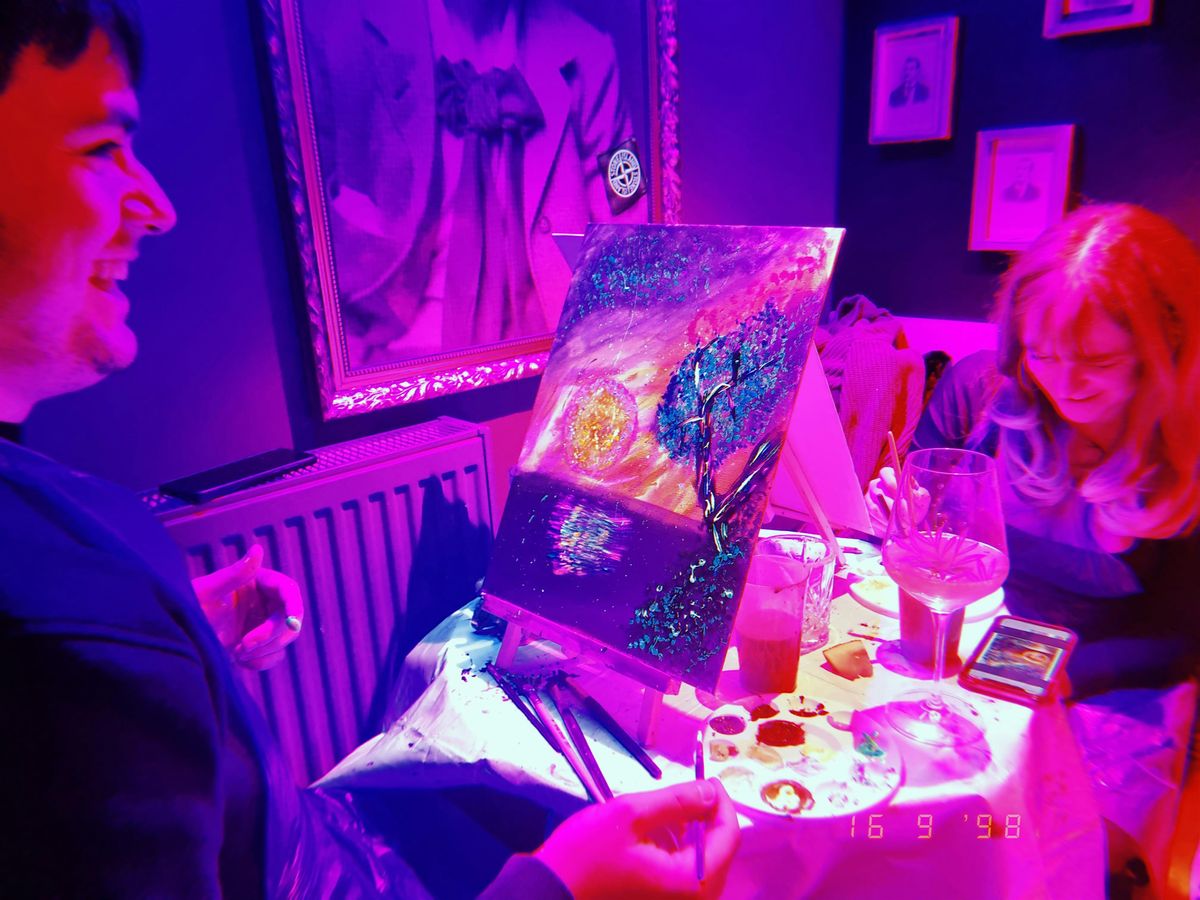 Boozy Brushes, Neon Nights Paint Party! Leeds