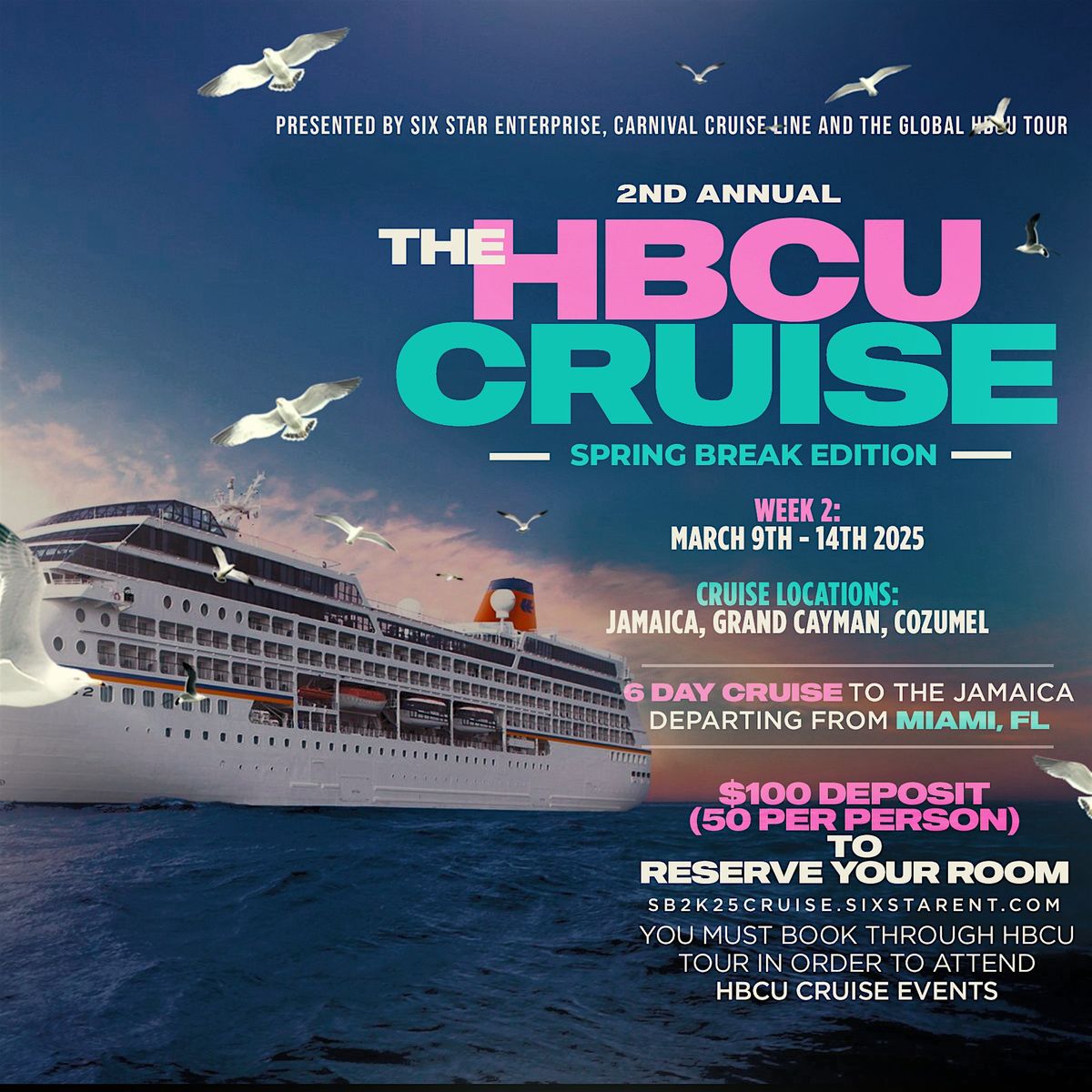 The HBCU CARNIVAL Cruise JAMAICA 6-DAY FROM MIAMI, FL