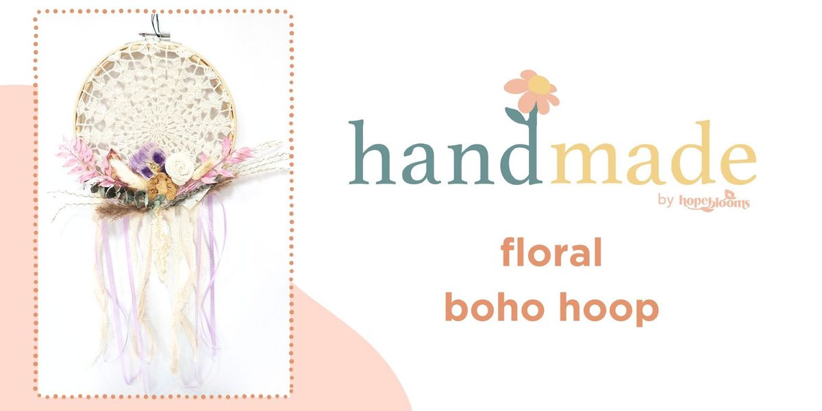 handmade by Hope Blooms: floral boho hoop