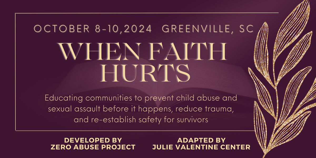 2024 When Faith Hurts Conference