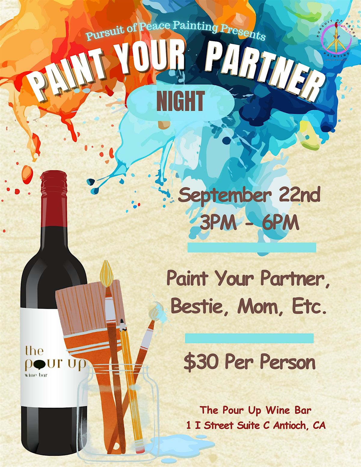 Paint Your Partner Night @ The Pour Up Wine Bar