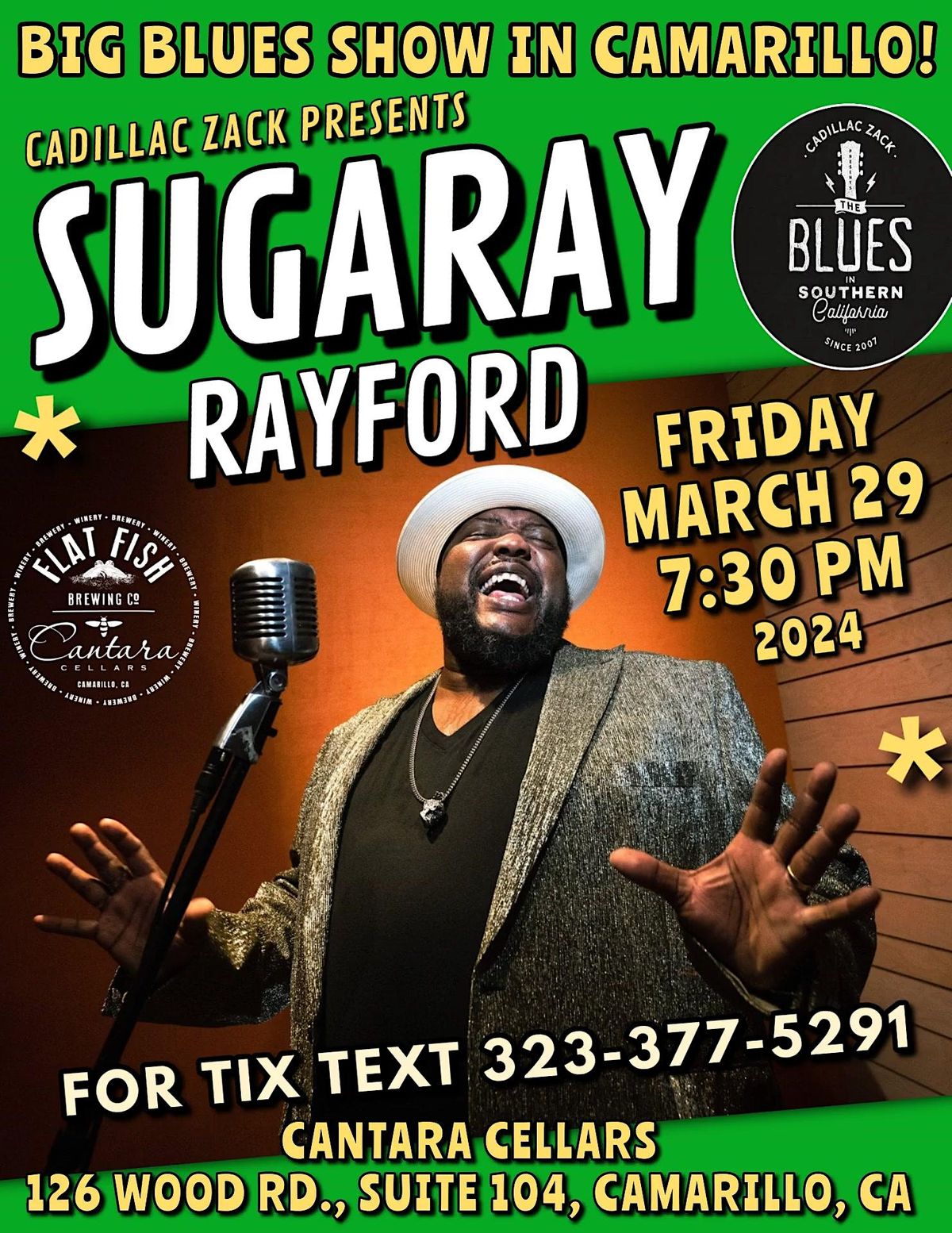 International Blues & Soul Superstar - SUGARAY RAYFORD - in Camarillo!