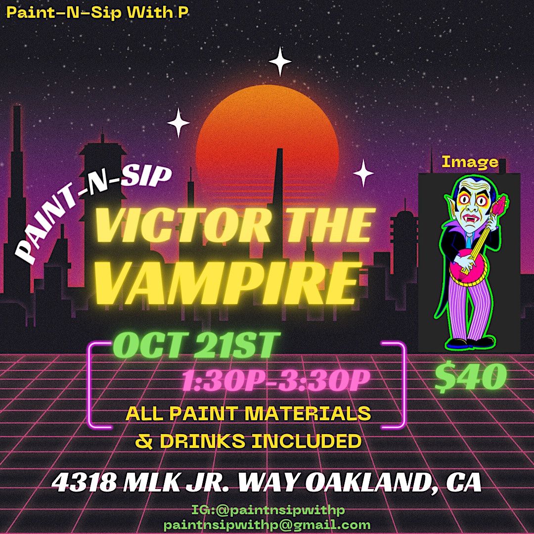 Victor Thee Vampire Paint-N-Sip