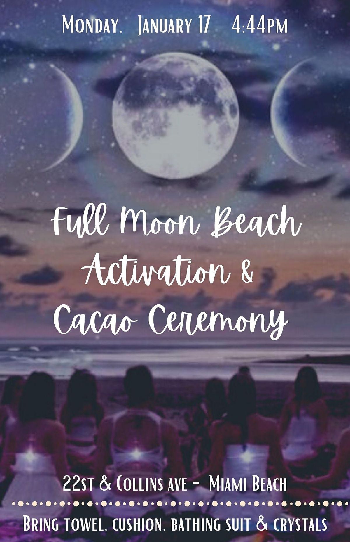 Full Moon Beach Activation & Cacao Ceremony