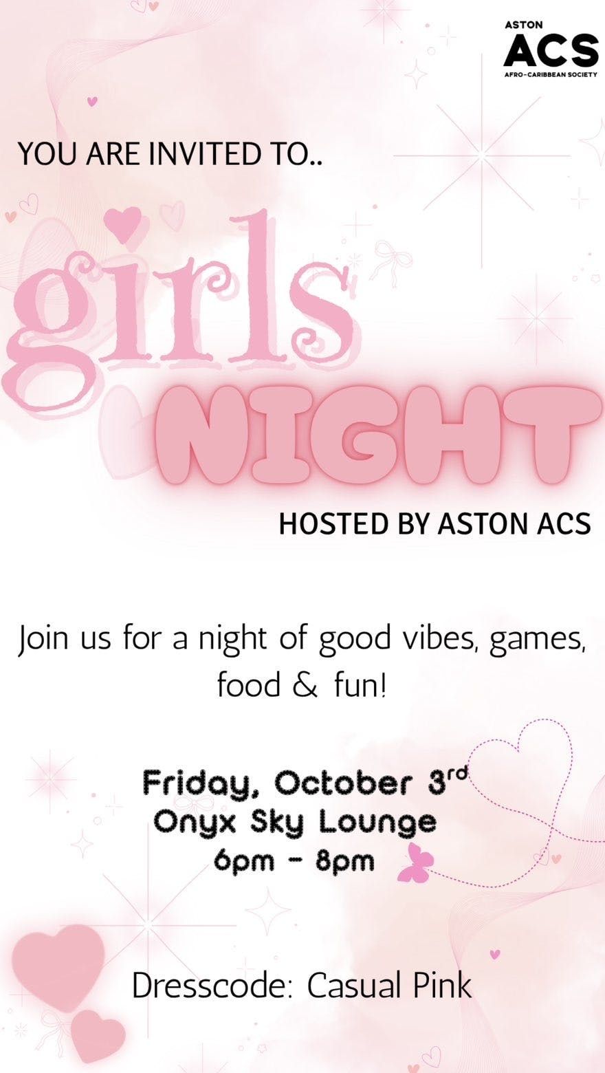 Aston Acs Girls Night 