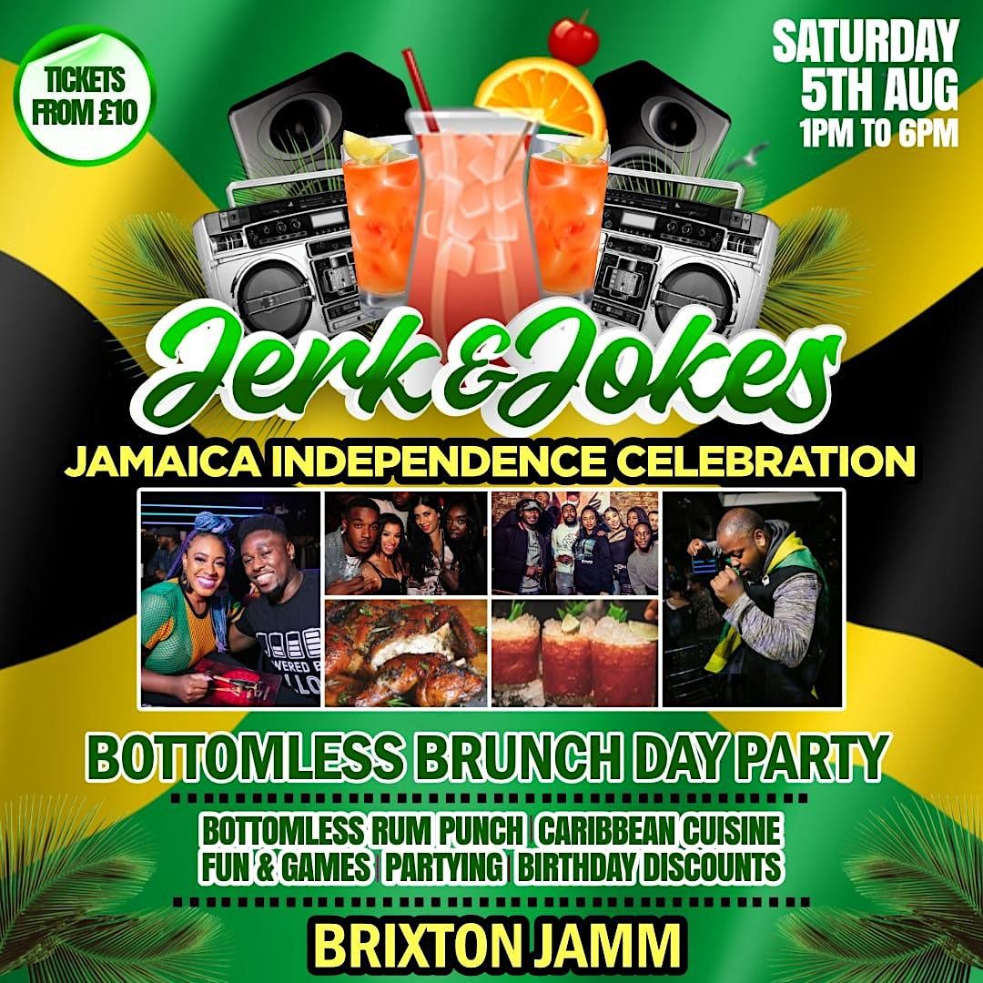 JERK & JOKES BOTTOMLESS BRUNCH - Jamaica Independence Celebation
