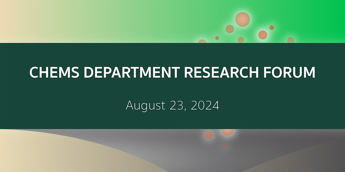 Michigan State University ChEMS Department Research Forum 2024