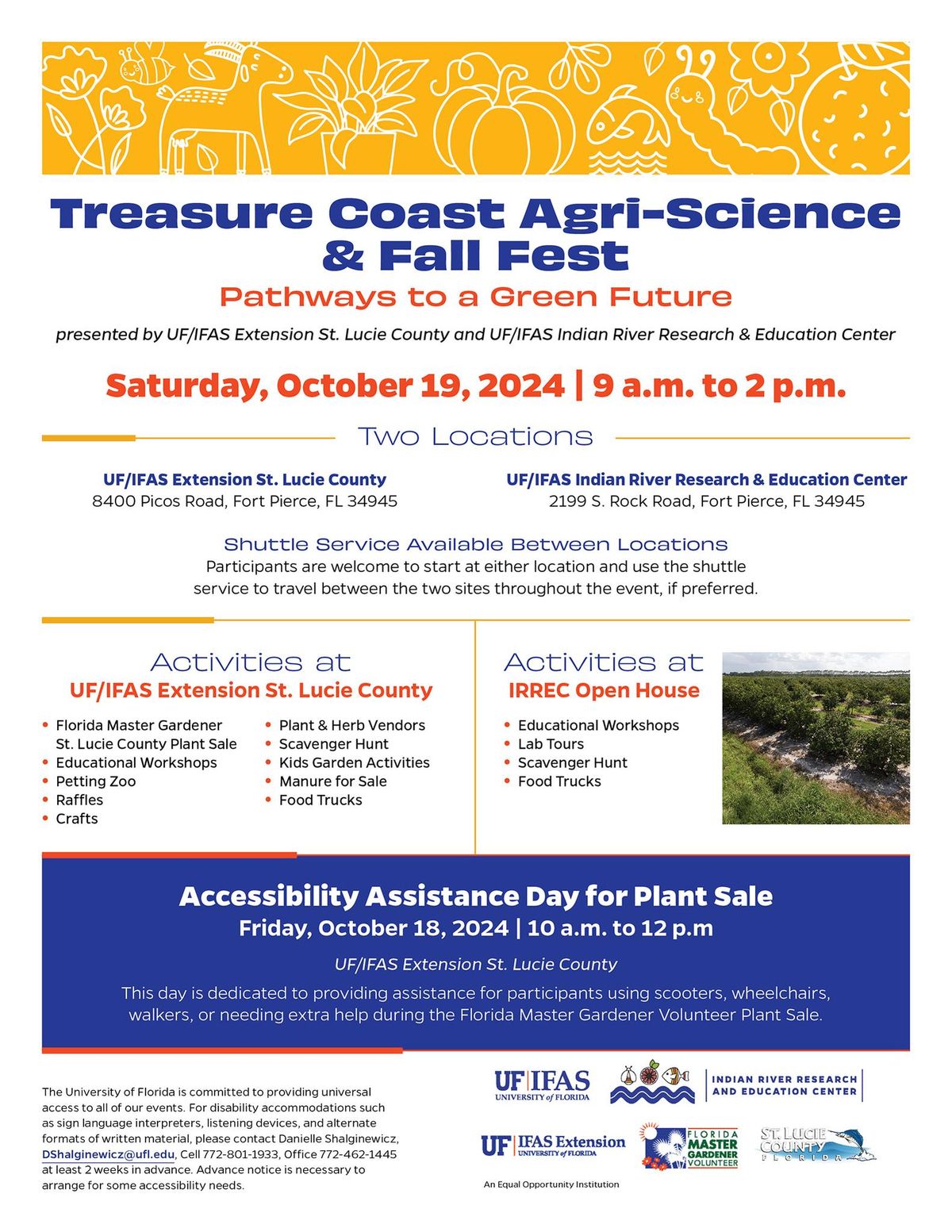 Treasure Coast Agri-Science Showcase Formerly Ag-Xtension Fall Fest 