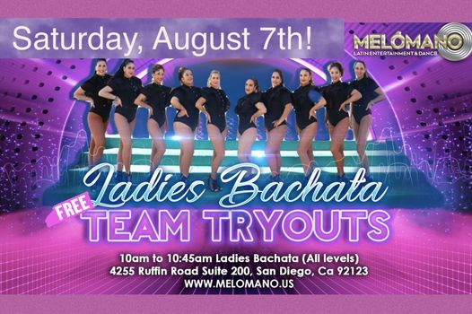 Mel\u00f3mano Ladies Bachata Team FREE Try out! 8\/7!