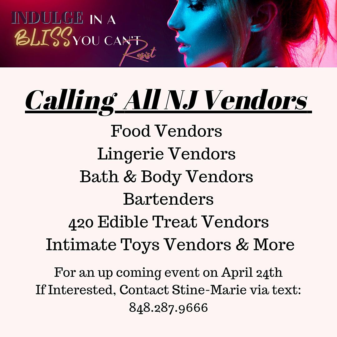 Calling All Vendors (Needed)