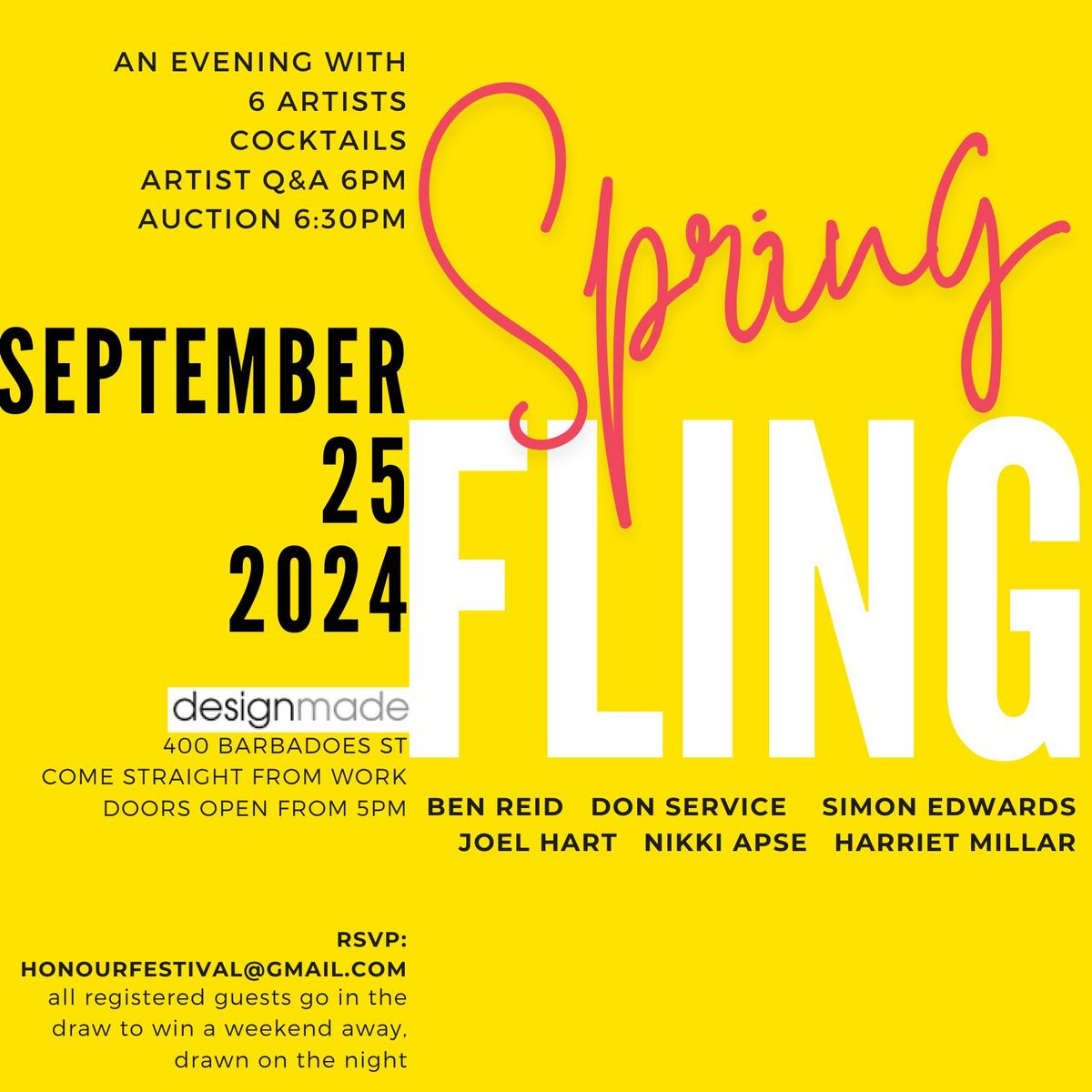 Spring Fling - Cocktails, Artists Q&A, Auction