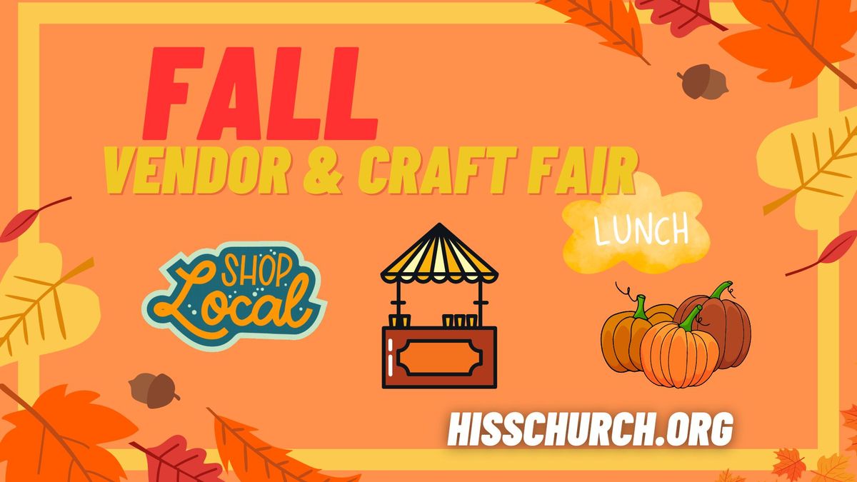 Vendor & Craft Fair & homemade lunch!