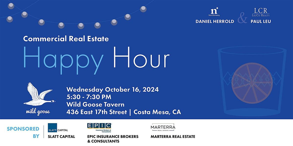 Southern California Commercial Real Estate Happy Hour