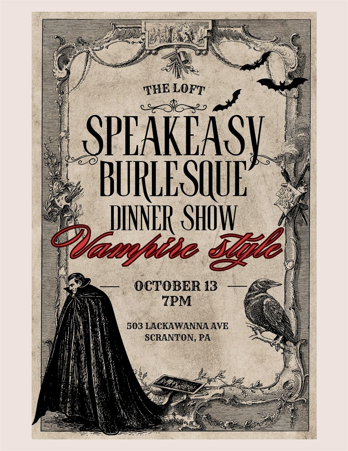 Vampire Speakeasy Burlesque Dinner Show