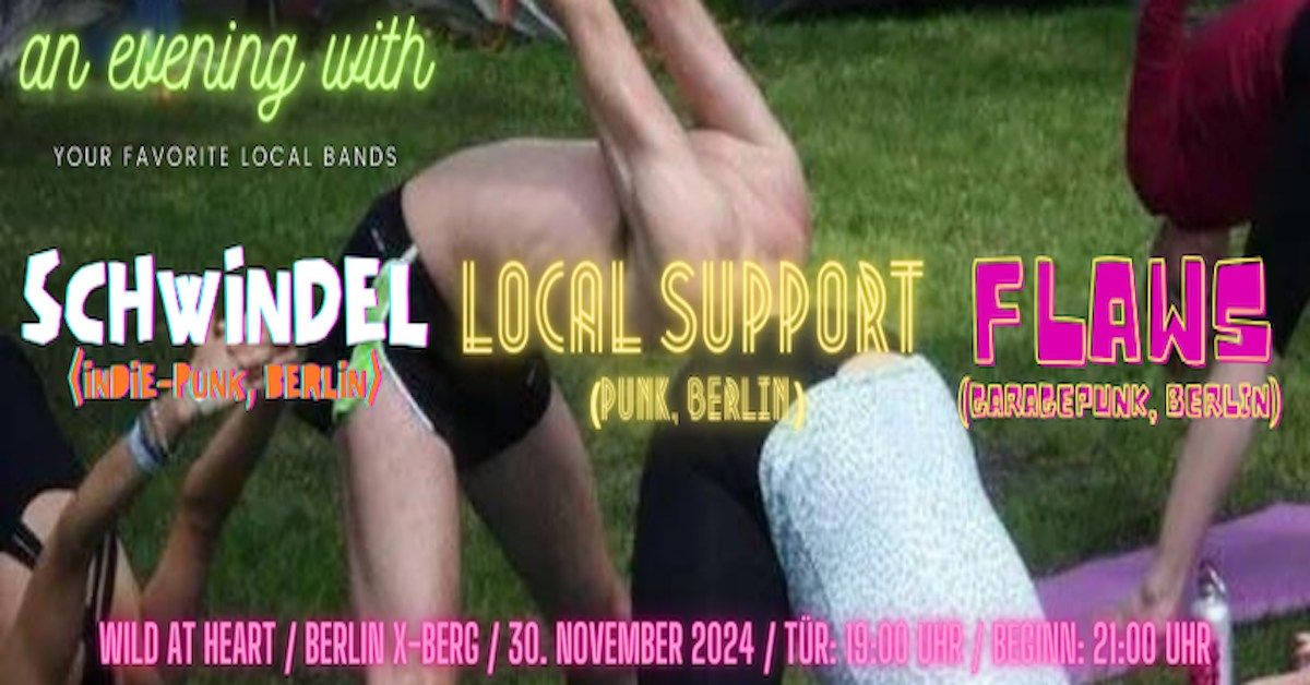 Schwindel-IndiePunk\/Bln+Flaws-Punk\/Bln+Local Support-Punk\/Bln+DJ Lobotomy