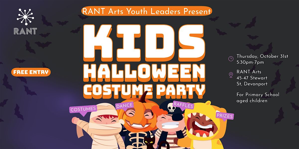 Kids Halloween costume party at RANT Arts